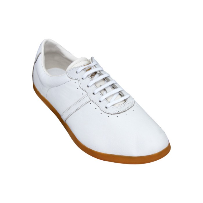 TeamUp Leather Tai Chi Shoes - Premium White OX Leather