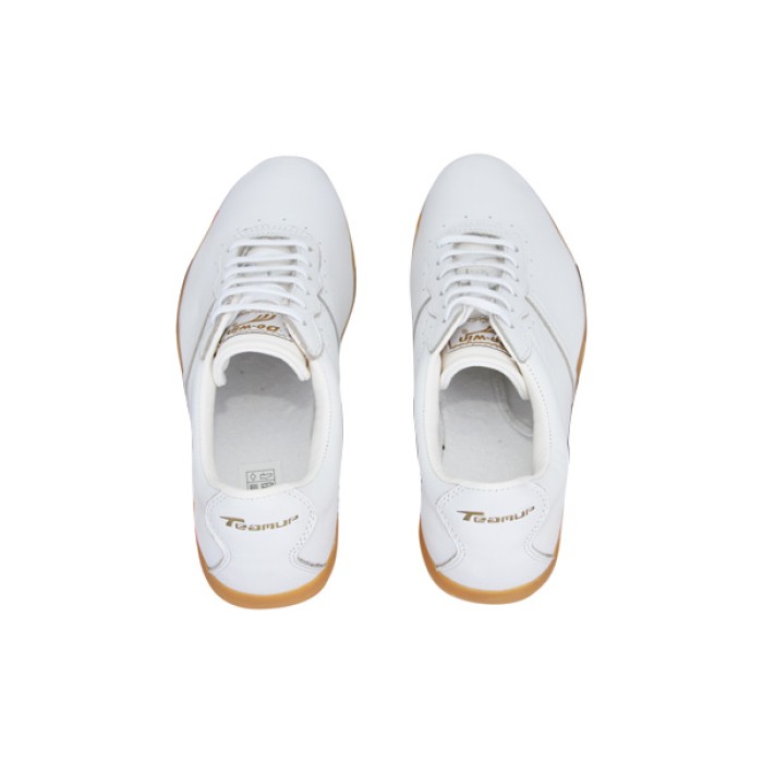 TeamUp Leather Tai Chi Shoes - Premium White OX Leather