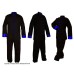 U0701 Black Soft Cotton Uniforms with Blue Trim XXL (discontinued)