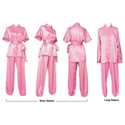 U0761 - Pink Satin Uniform