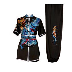 UC008 - Black Uniform with Dragon Embroidery