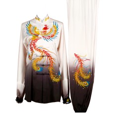 UC009 - White/Black Gradient Uniform with Phoenix Embroidery
