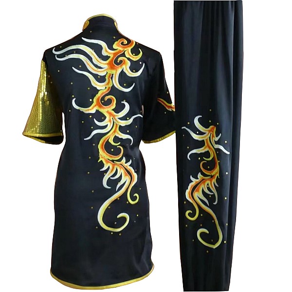 UC01-21- black Uniform with Dragon Embroidery