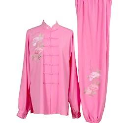 UC012 - Pink Uniform with Flower Embroidery