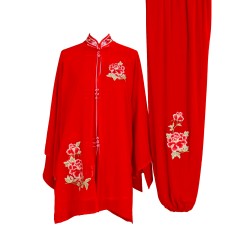 UC016 - Red Uniform with Flower Embroidery