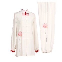 UC017 - White Uniform with Flower Embroidery