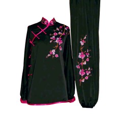 UC028 - Black Uniform with Flower Embroidery