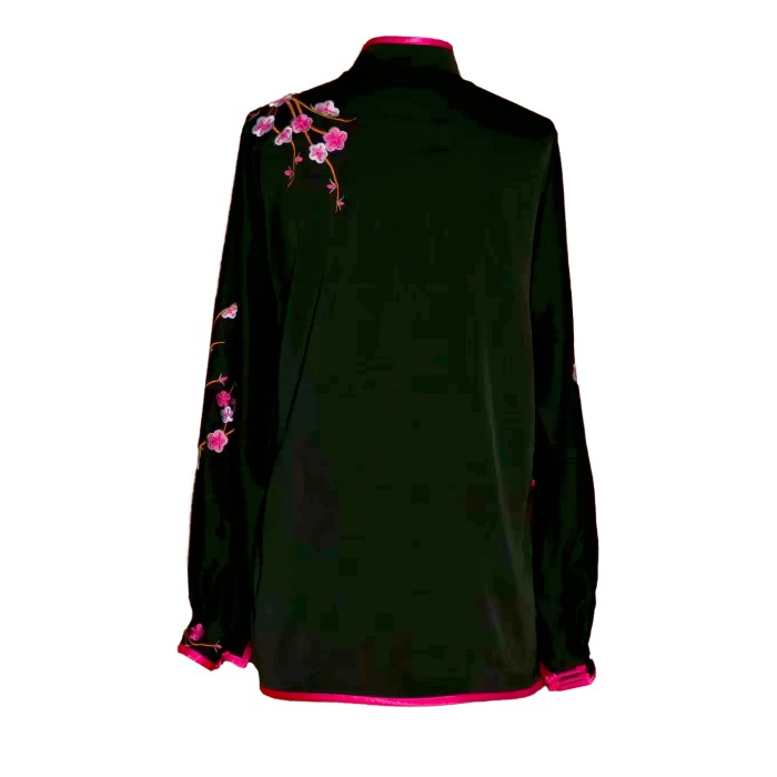 UC028 - Black Uniform with Flower Embroidery