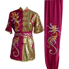 UC03-21- Dark Red Uniform with Dragon Embroidery