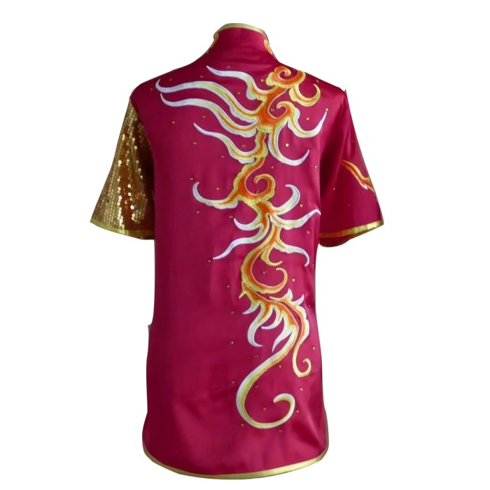 UC03-21- Dark Red Uniform with Dragon Embroidery