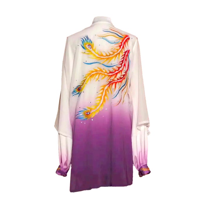 UC035 -1 White/Purple Gradient Uniform with Phoenix Embroidery
