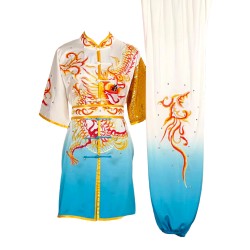 UC055 - White/Blue Uniform with Dragon Embroidery