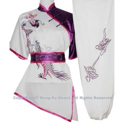 UC066 - White Uniform with Dragon Embroidery