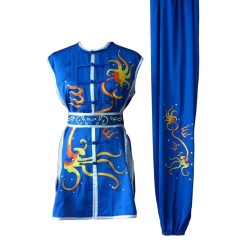 UC077 - Blue Uniform with Dragon Embroidery