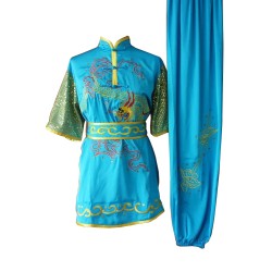 UC078 - Teal Uniform with Dragon Embroidery