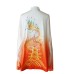  UC079 - White and Orange Gradient Uniform with Dragon Embroidery