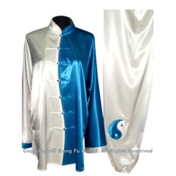 UC080 - White and Blue Uniform with Tai Chi Logo Embroidery
