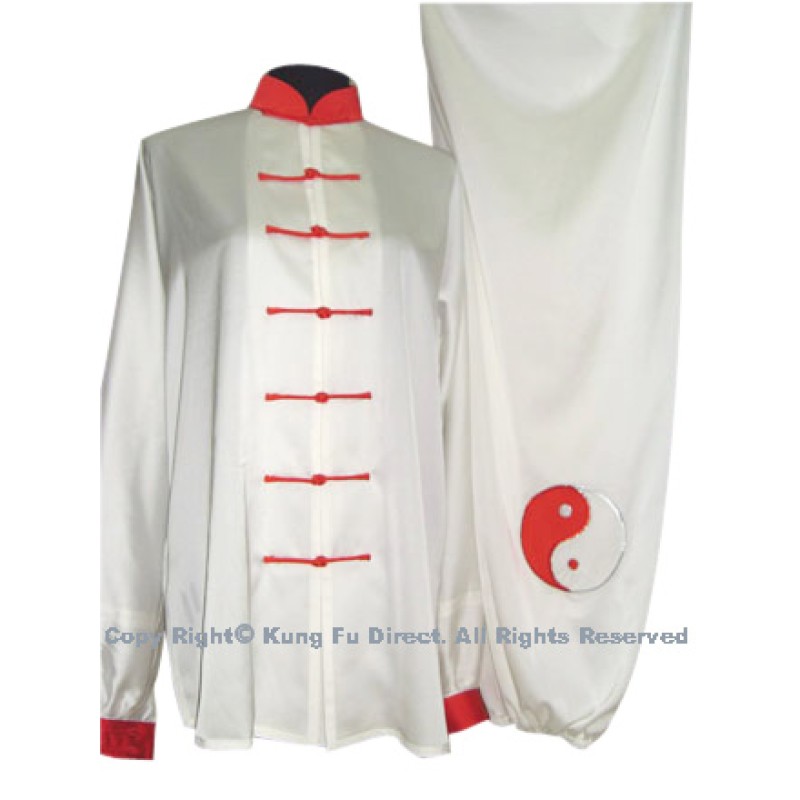 UC081 - White Uniform with Red Tai Chi Logo
