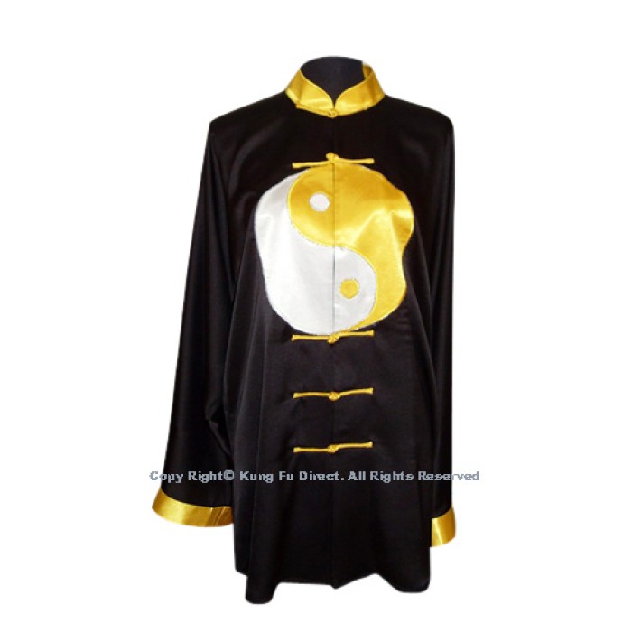 UC085 - Black Uniform with Gold Tai Chi Logo