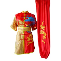 UC090 - Red Uniform with Dragon Embroidery