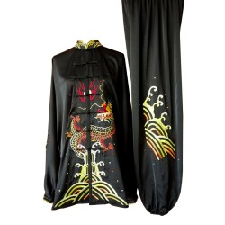 UC092 - Black Uniform with Dragon Embroidery