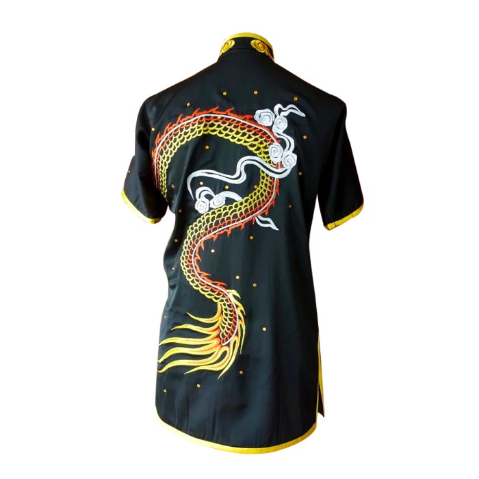 UC092 - Black Uniform with Dragon Embroidery