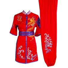 UC096 - Red Uniform with Dragon Embroidery