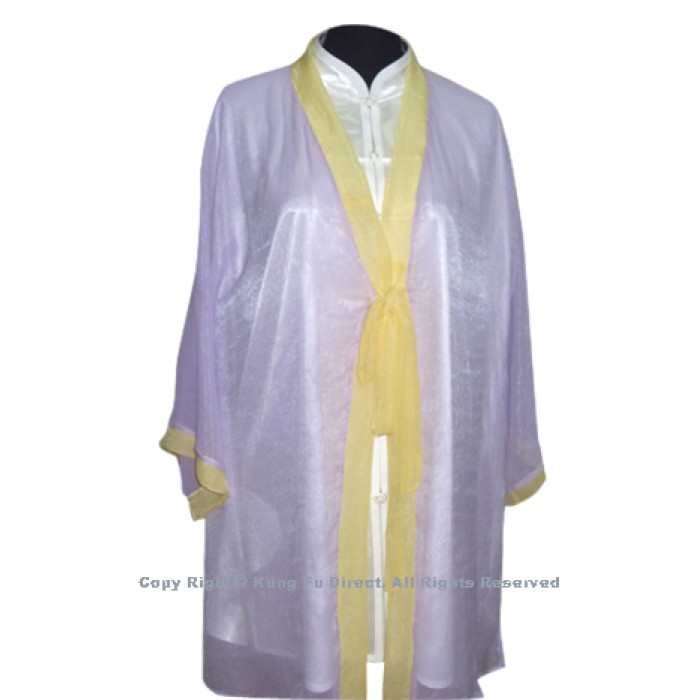 UC131 - Light Purple Shawl with Yellow Trim－ Shawl Only