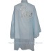  UC136 - Light Blue Shawl with Flower Embroidery