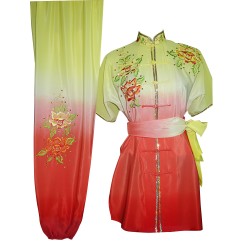 UC206 - Yellow and Red Gradient Flower Embroidery with Sash