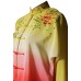  UC207 - Yellow and Red Gradient Flower Embroidery Long Sleeves