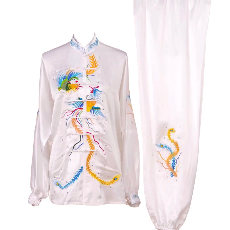UC406 - White Uniform with Phoenix Embroidery