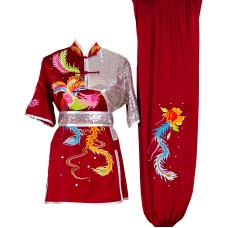 UC501 - Red Uniform with Phoenix Embroidery