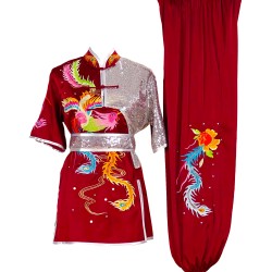 UC501 - Red Uniform with Phoenix Embroidery