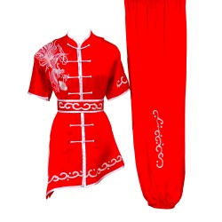 UC503 - Red Uniform with Silver Phoenix Embroidery