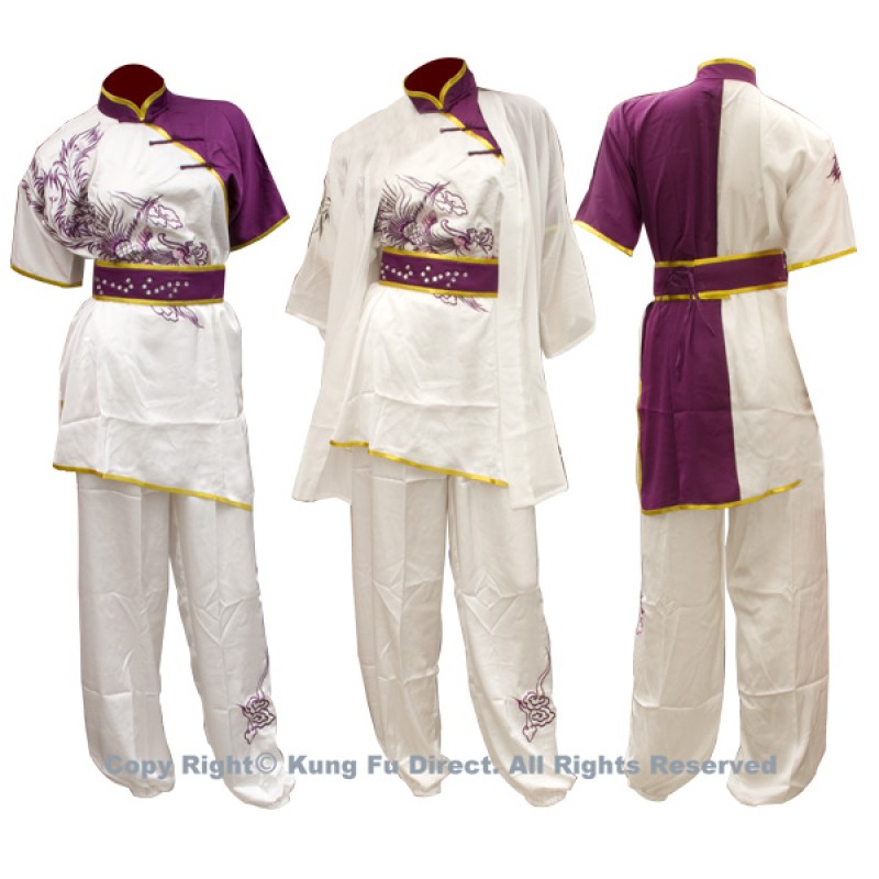 UC509-2 - White Uniform with Phoenix Embroidery
