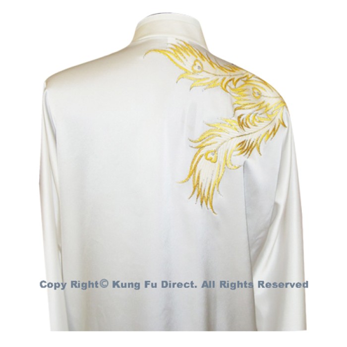 UC513 - White Uniform with Pink Trim and Purple Embroidery