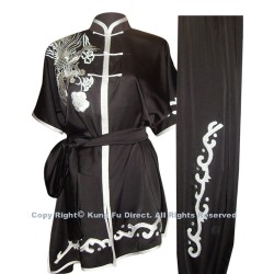 UC521 - Black Uniform with Silver Phoenix Embroidery