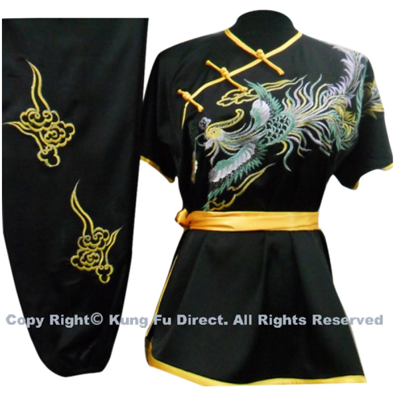 UC522 - Black Uniform with Phoenix Embroidery