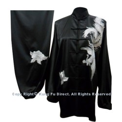 UC525 - Black Uniform with White Phoenix Embroidery