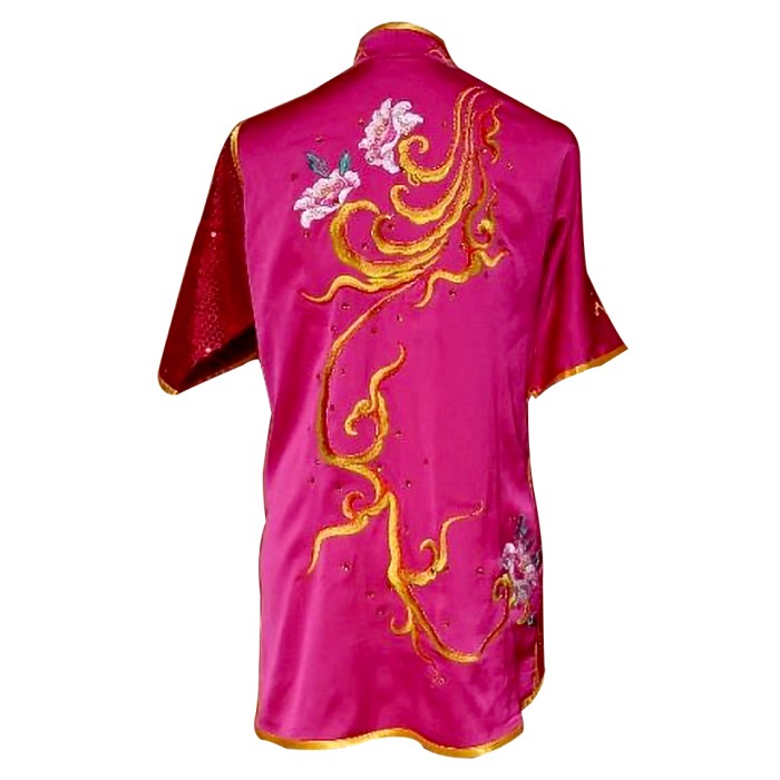 UC532 - Hot Pink Uniform with Flower Embroidery