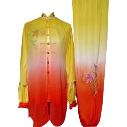 UC533 - Yellow to Red Uniform with Flower Embroidery