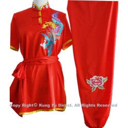 UC535 - Red Uniform with Color Phoenix Embroidery