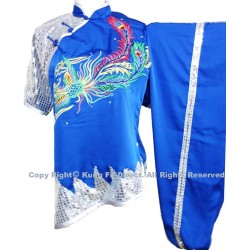 UC536 - Blue and Silver Uniform with Color Phoenix Embroidery