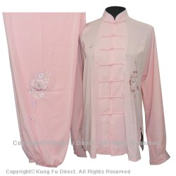 UC825 - Pink Uniform With Flower Embroidery