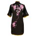  UC832-Black Uniform with Flower Embroidery