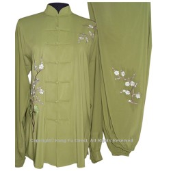 UC843 - Matcha Green Uniform with Filled Blossom Embroidery