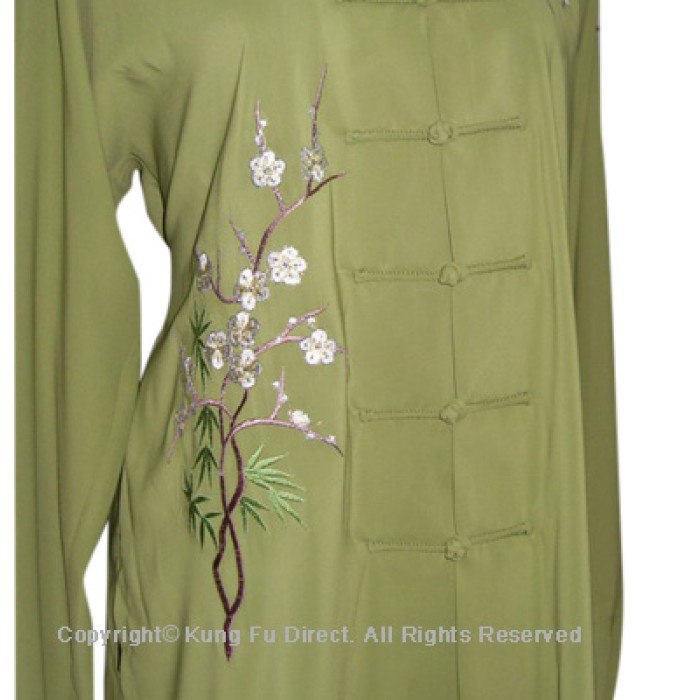 UC843 - Matcha Green Uniform with Filled Blossom Embroidery