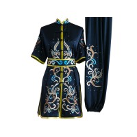 Blue Uniform with Phoenix, Cloud  and Water Embroidery  (Pre-Order)