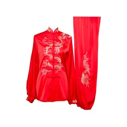 UC2022-1- Red Uniform with Phoenix and Cloud wave Embroidery (Pre-Order)